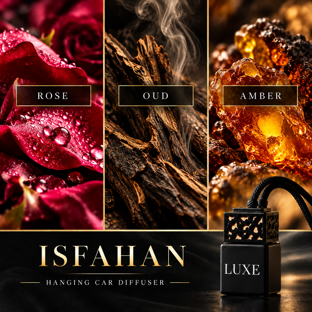 Isfahan scent notes – Rose, Oud and Amber