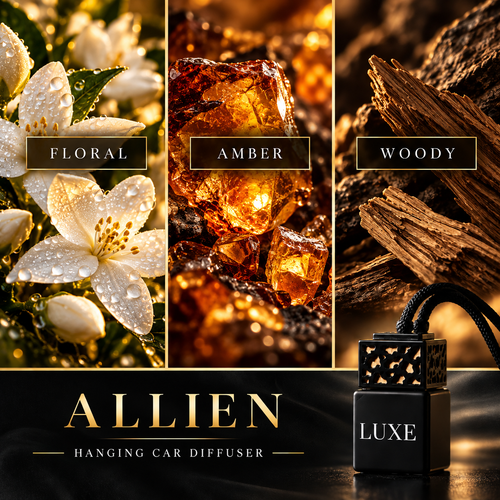 Allien scent notes – Floral, Amber and Woody